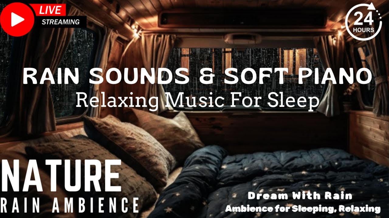 Fall Into Sleep with Relaxing Piano Music & Rain Sounds - Deep Sleep ...