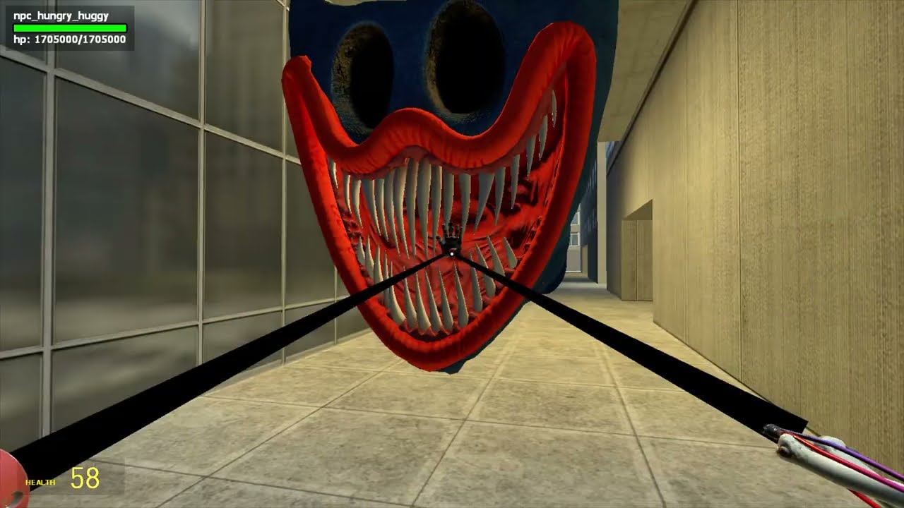 SCARY NIGHTMARE HUGGY WUGGY FROM POPPY PLAYTIME 2,3 HUNTING PEOPLE IN THE DESOLATE CITY | GARRYS MOD