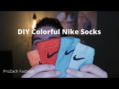 DIY Colorful Nike Socks