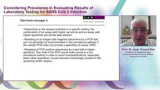 Prof Roland Diel | Evaluating Results of  Laboratory Testing for SARS CoV-2 Infection | Part 3
