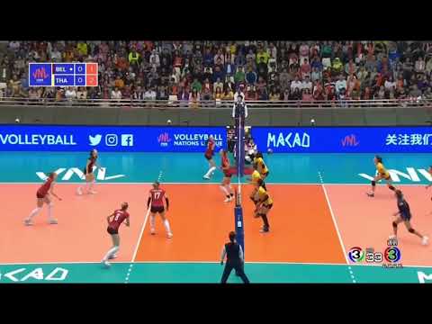 ไทย vs เบลเยียม Volleyball Nations League 2019