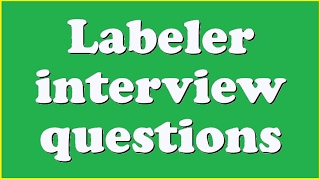 Labeler interview questions