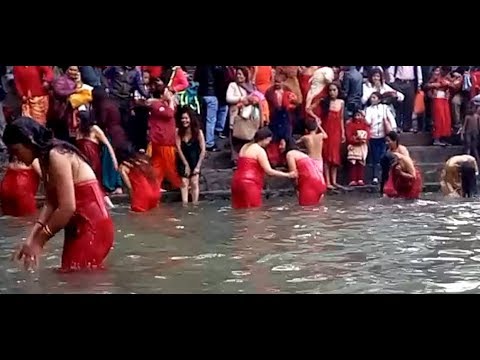 Hindu Women Bath in Sali Nadi at Swastani Mela Amazing Festival