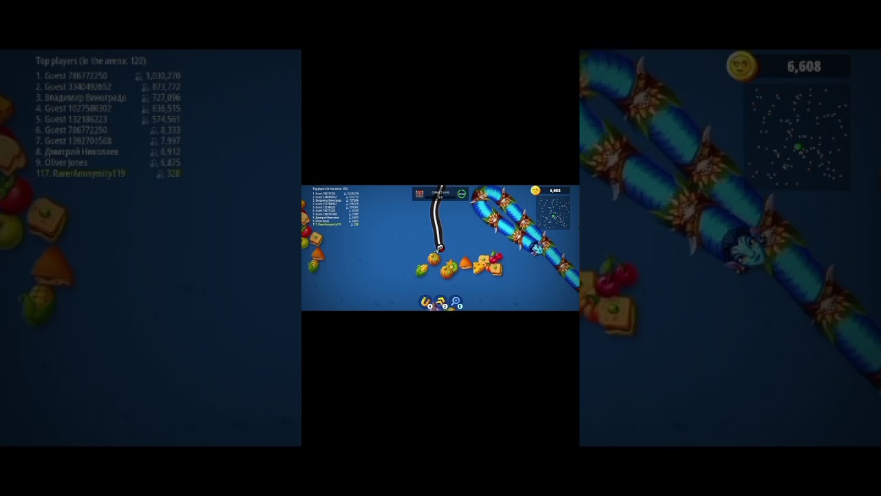 🐍 Giant Snake Down! Epic Kill 😈 | Worms Zone