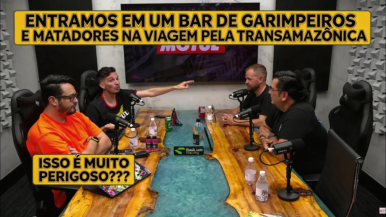 Entraram em um bar de garimpeiros durante a expedição à Rodovia Transamazônica.