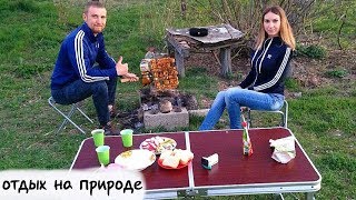 Готовим шашлык из пельменей на природе, жарим кавказские хинкали на костре