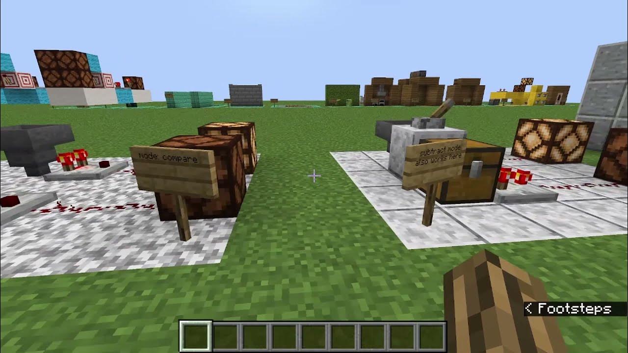 How Minecraft comparators work YouTube