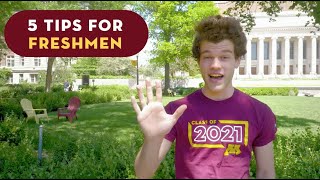 Five tips for University of Minnesota freshmen