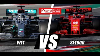 Video confronto tra la migliore prestazione assoluta(1.15.7) della
mercedes w11 nei test f1 2020 di barcellona e il miglior tempo fatto
registrare da vettel(...