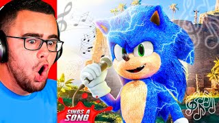 Reacting to SONIC Sings A SONG! (Insane)