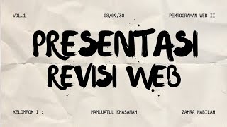 revisi project akhir pemrograman web II