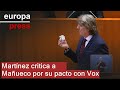 Martínez muestra a Mañueco el "gurruño" de Vox con el que se "ha tragado sus principios"