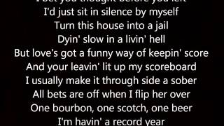 Video thumbnail of "Eric Church Record Year Lyrics"