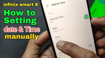 How to set time and date manually on Infinix Smart 8