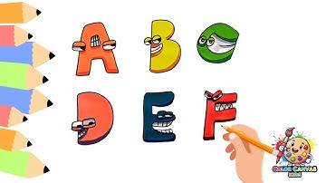 How to Draw Alphabet Lore Easy | A - F Part 1