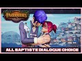 How to get baptiste rank 10 max romance  all baptiste dialogue choice kiss potionomics