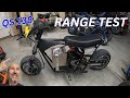 Mini bike speed run and range test how far will it go