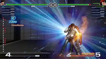 KOF XIV - Super cancel tutorial combo done in Trainning mode