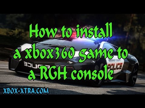 How to install a xbox360 game on RGH console (RGH tutorials Xbox-Xtra)