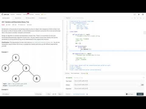 【5分钟讲解】Leetcode 297. Serialize and Deserialize Binary Tree