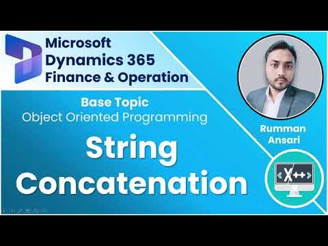 String Concatenation - X++ Programming Language - YouTube