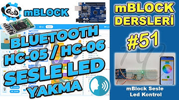 mBlock İle Bluetooth HC-05/06 Kullanarak Sesli Komut İle Led Yakma