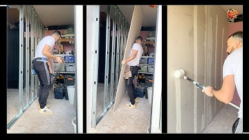 💥 How to Build a DRYWALL PARTITION with 70mm Metal Studs & 15mm Boards 🔥 Step-by-Step Guide