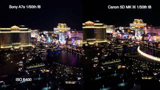 Sony A7s vs Canon 5D MK III side by side low light test