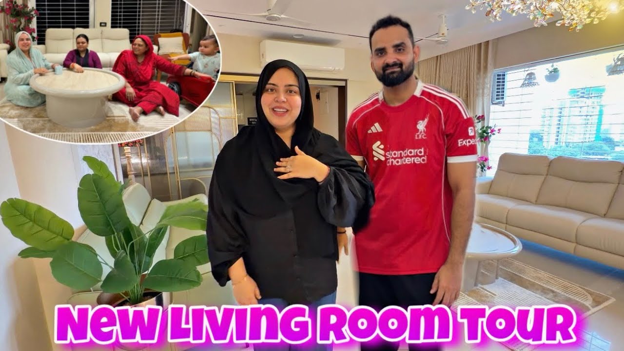 Our New Living Room Tour ✨ with Open Kitchen | Ab aisa Dikhta hai humara Ghar 🙏 