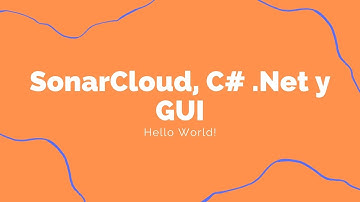 SonarCloud C# .Net  y GUI