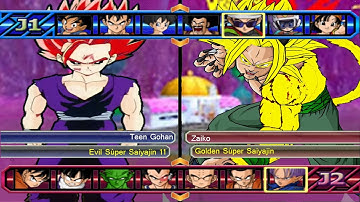 Evil Gohan SSJ11 VS Zaiko SSJ Golden-DBZ Budokai Tenkaichi 3 Latino