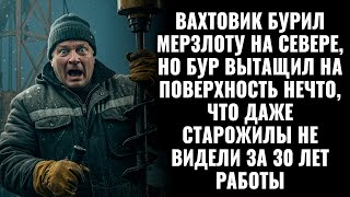 картинка: Вахтовик бурил мерзлоту, но бур вытащил нечто, что даже старожилы не видели за 30 лет работы
