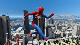 GTA 5 SPIDERMAN RAGDOLLS | GTA V SPIDERMAN Ragdolls 4k Compilations funny moments jumps/fails ep8