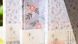 Dandelion Linen blank notebook fabric cover journal B166