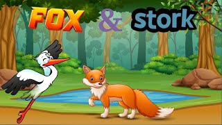 The Fox And The Stork Story | Moral Stories For Kids | Bedtime Stories | Kids Stories
