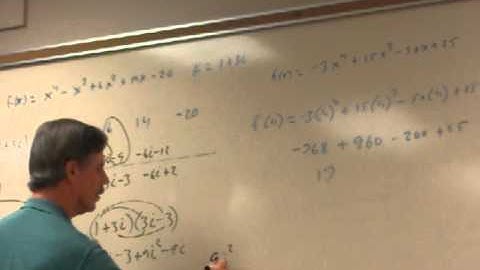 synthetic division using a imaginary number