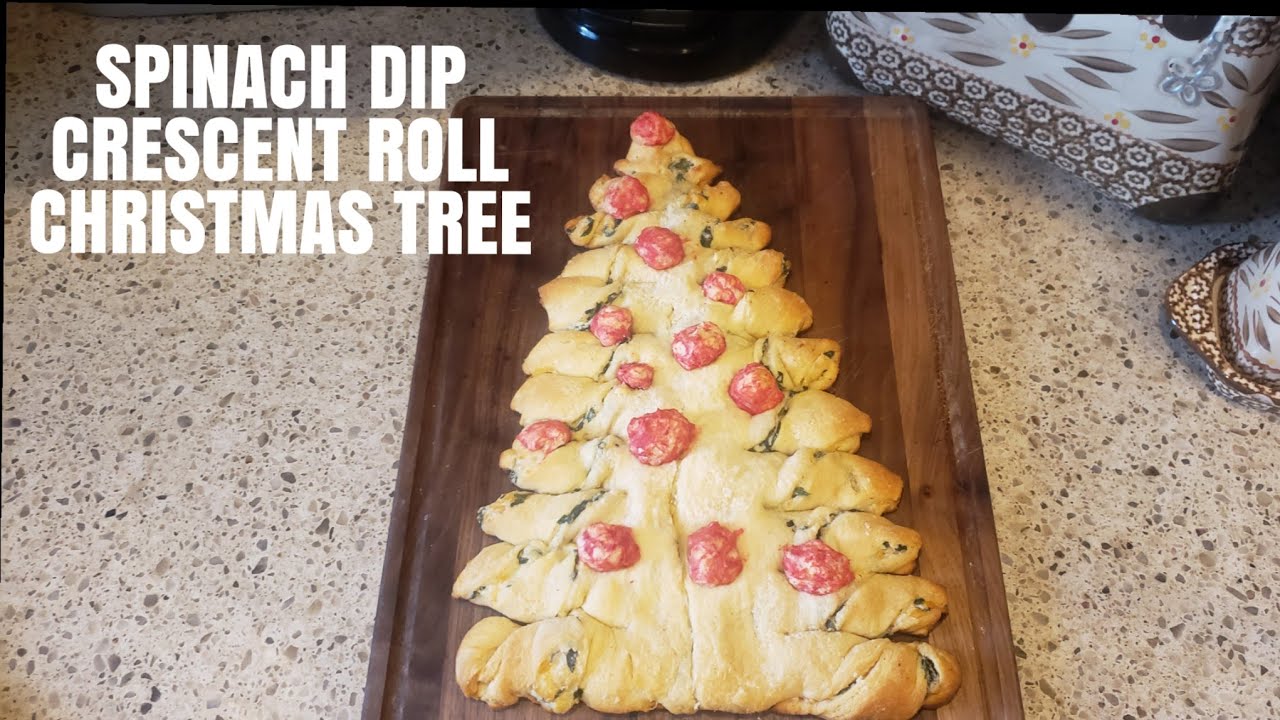 Spinach Dip Stuffed Crescent Roll Christmas Tree ⋆ Real Housemoms