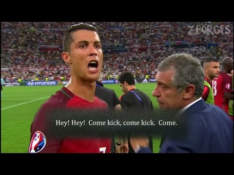 Ronaldo motivated Moutinho Take Penalty. HD 720p (Portugal Vs Poland)