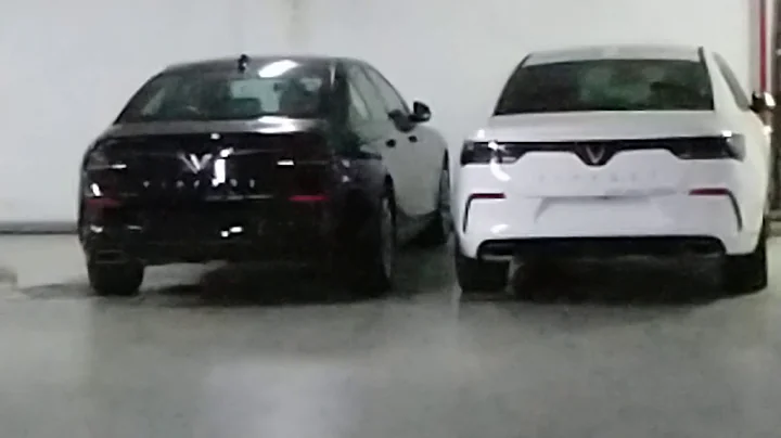 Vinfast cars spotted in a basement - made in Vietnam