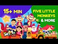 Five Little Monkeys + More Nursery Rhymes | Toonbee Kids