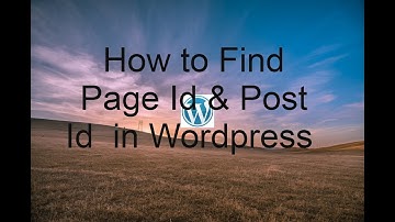 How to Find Page ID & Post ID in WordPress? | The ASN | #wordpress #website #blog