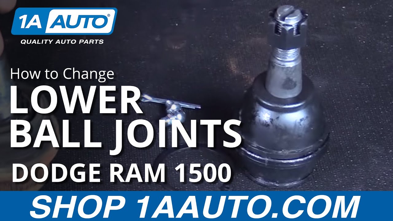 How to Replace Lower Ball Joints 02-08 Dodge Ram 1500 - YouTube