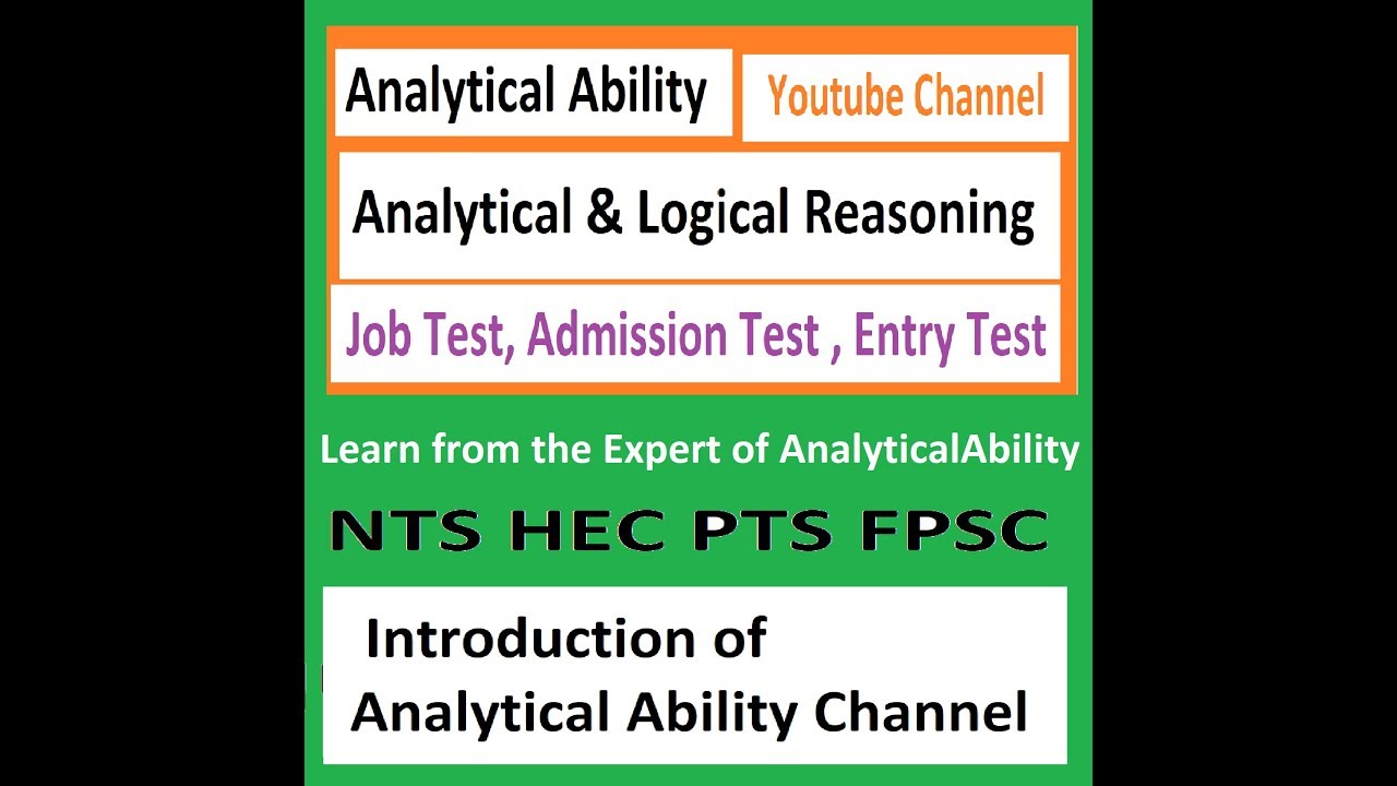 introduction-to-analytical-ability-in-entry-test-aptitude-test-admission-test-job-test-youtube