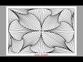 Awesome 3D Shading | Abstract Line Illusion | Daily Art Therapy | Day 63.