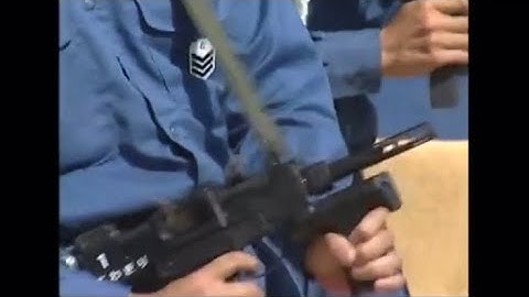 海上自衛隊による 64式7.62mm小銃 、 9mm機関けん銃 の射撃訓練 (2001年)