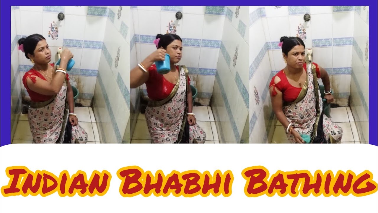 Indian Bhabhi Bathing🔥 Bathroome Bathing Vlog👄open Bath India😜sandhya Vlogs Youtube 