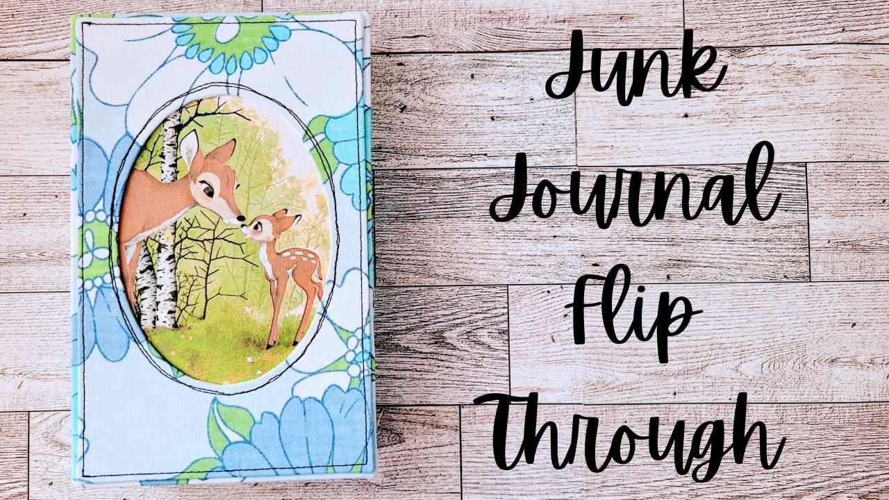 junkjournal【fleur】 Squishy Floral Journals - Flip Thru Only - YouTube