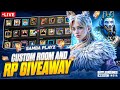 BGMI LIVE 🔴 Custom Rooms + RP Giveaway 💎 | Rank Push to Conqueror | Join Fast ⚡