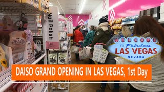 DAISO Grand Opening, Whole Store Tour, 1st Day Huge Long Lines, in Las Vegas, DAISO美國拉斯維加斯第一家大創 Net Worth