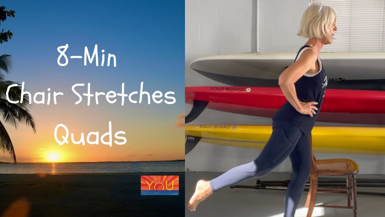 8Min Chair Stretches for the QUADS YouTube
